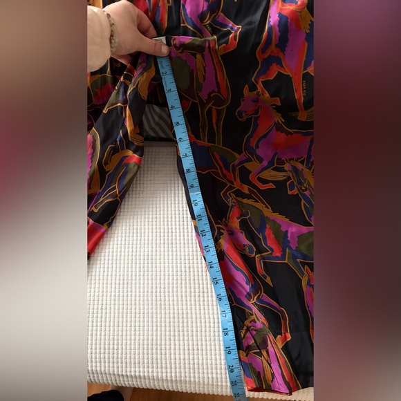 Farm Rio Wild Horses lightweight satin Jumpsuit - Multicolor - Picture 7 of 8